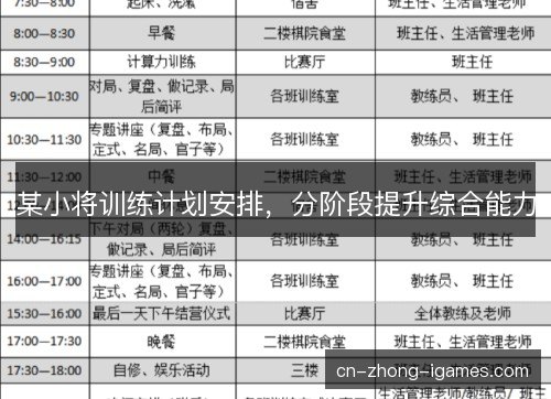 某小将训练计划安排,分阶段提升综合能力 某小将训练计划安排,分阶段提升综合能力